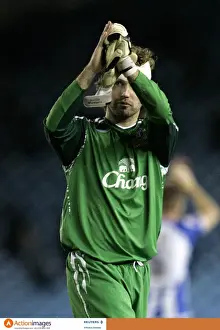 Everton's Stefan Wessels Celebrates Carling Cup Victory