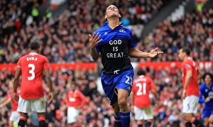 22 April 2012 V Manchester United, Old Trafford Prints: Everton's Steven Pienaar