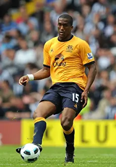 Everton's Sylvain Distin in Action: Premier League Clash vs. West Bromwich Albion (14 May 2011)