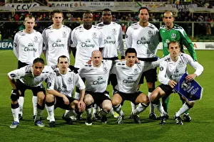 Everton's Team Line-up at Artemio Franchi Stadium: UEFA Cup Fourth Round First Leg vs Fiorentina