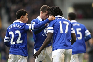 Everton 3 V Liverpool 3 : Goodison Park : 23-11-2013 Prints: Everton's Thrilling Comeback: Lukaku