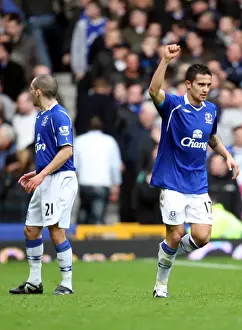Everton's Tim Cahill Scores the Opener: Everton 1-0 West Bromwich Albion, Barclays Premier League, Goodison Park, 2009