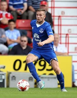 Images Dated 11th July 2015: Everton's Tom Cleverley in Pre-Season Action at Swindon Town's County Ground