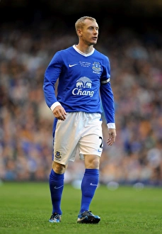 Pre Season Friendly - Everton V AEK Athens - Goodison Park Prints: Everton's Tony Hibbert in Action: Pre-Season Clash Against AEK Athens at Goodison Park