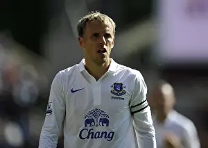 Aston Villa 1 V Everton 3: Villa Park: 25-08-2012 Prints: Everton's Triumph: Aston Villa 1-3 in Barclays Premier League (Phil Neville at Villa Park)