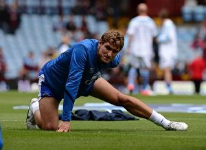 Images Dated 25th August 2012: Everton's Triumph: Jelavic's Brace Lifts Everton to 3-1 Victory over Aston Villa (August 25, 2012)