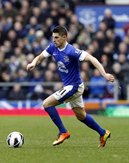 Everton 3 V Reading 1 : Goodison Park : 02-03-2013 Prints: Everton's Triumph: Kevin Mirallas Shines in 3-1 Victory over Reading (Barclays Premier League)