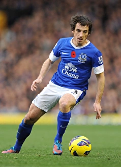 Everton 2 V Sunderland 1 : Goodison Park : 10-11-2012 Prints: Everton's Triumph: Leighton Baines in Action against Sunderland (10-11-2012)