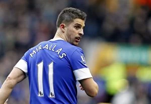 Images Dated 2nd March 2013: Everton's Triumph: Mirallas Shines in 3-1 Win Over Reading (BPL, Goodison Park - 02-03-2013)