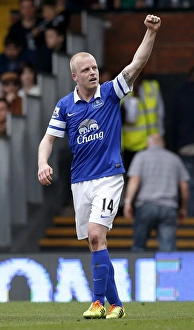 Fulham 1 V Everton 3 : Craven Cottage : 30-03-2014 Prints: Everton's Triumph: Naismith's Hat-Trick Secures 3-1 Victory over Fulham (March 30)