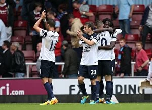 Images Dated 21st September 2013: Everton's Triumph: Romelu Lukaku's Goal Secures Victory Against West Ham United (21-09-2013)