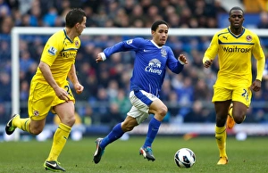 Everton 3 V Reading 1 : Goodison Park : 02-03-2013 Prints: Everton's Triumph: Steven Pienaar Shines in 3-1 Barclays Premier League Victory over Reading (02-03-2013)