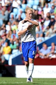 Images Dated 25th August 2012: Everton's Triumph at Villa Park: Steven Naismith's Brace Secures 3-1 Victory over Aston Villa