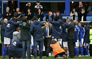 Framed Print : Everton's Triumphant Parade: Phil Neville Honored with West Ham's Guard of Honor (Everton 2-0 BPL)
