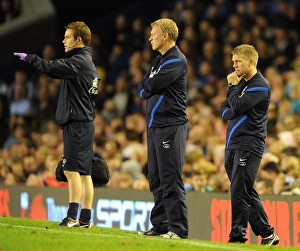 Capital One Cup Prints: Everton's Triumphant Trio: Moyes