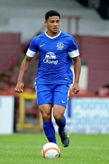Pre Season Friendly - Partick Thistle v Everton Reserves - Firhill Stadium Collection: Everton's Tyas Browning in Pre-Season Action Against Partick Thistle at Firhill Stadium