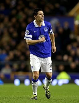 Images Dated 4th January 2014: Everton's Unforgettable 4-0 FA Cup Victory with Gareth Barry's Leadership (04-01-2014)