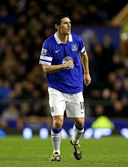 FA Cup Prints: Everton's Unforgettable 4-0 FA Cup Victory with Gareth Barry's Leadership (04-01-2014)