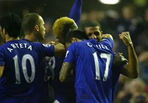 05 February 2011 Everton V Blackpool Prints: Everton's Unforgettable 4-0 Victory: Jermaine Beckford's Game-Changing Goal (05)