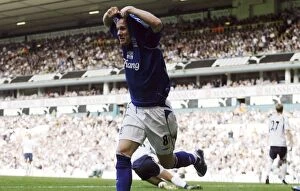 Images Dated 26th August 2006: Everton's Unforgettable Moment: Andy Johnson's Euphoric Celebration of the Toffees Second Goal