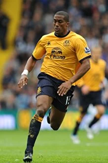 Images Dated 14th May 2011: Everton's Unforgettable Victory: Sylvain Distin's Heroics Against West Bromwich Albion (14 May 2011)