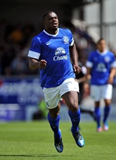 Images Dated 14th July 2012: Everton's Victor Anichebe Shines in Pre-Season Victory over Morecambe at Globe Arena