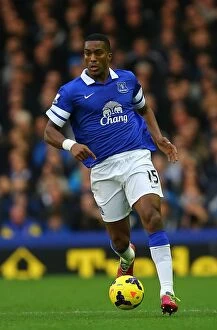 Images Dated 30th November 2013: Everton's Victorious Day: Sylvain Distin's Header Secures 4-0 Win Over Stoke City (November 2013)