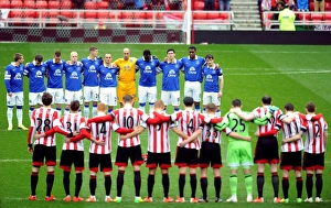 Sunderland 0 V Everton 1 : Stadium Of Light : 12-04-2014 Prints: Everton's Victory at Sunderland's Stadium of Light: A Moment of Silence for Hillsborough (April 12)