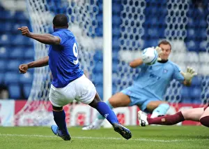 15 July 2011 Bury V Everton Prints: Everton's Yakubu Chases Victory: Pre-Season Showdown between Everton and Bury at Gigg Lane (15 July 2011)