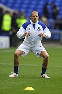 Images Dated 18th February 2012: FA Cup Fifth Round: Everton vs. Blackpool - Johnny Heitinga's Moment at Goodison Park