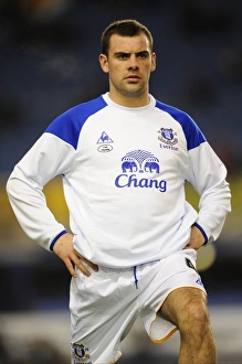 FA Cup - Round 4 - Everton V Fulham - 27 January 2012 Prints: FA Cup Fourth Round Battle: Everton's Darron Gibson Shines at Goodison Park vs Fulham