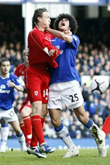 Framed Print : FA Cup Quarterfinal Showdown: Marouane Fellaini vs Robert Huth Clash at Goodison Park (March 8, 2009) Framed Print : FA Cup Quarterfinal Showdown: Marouane Fellaini vs Robert Huth Clash at Goodison Park (March 8, 2009)