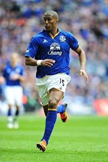 Images Dated 14th April 2012: FA Cup Semi-Final Showdown: Sylvain Distin of Everton at Wembley Stadium Against Liverpool