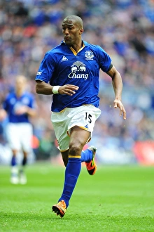 FA Cup - Semi Final - Liverpool V Everton - 14 April 2012 Prints: FA Cup Semi-Final Showdown: Sylvain Distin of Everton at Wembley Stadium Against Liverpool