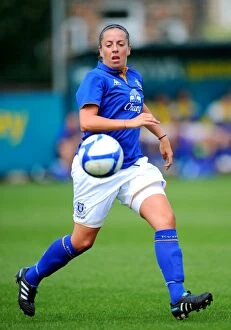 Images Dated 7th August 2011: FA Womens Super League: Everton Ladies vs. Lincoln Ladies Showdown at Arriva Stadium - Amy Kane in