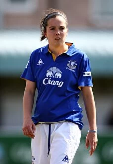 Images Dated 6th May 2012: FA WSL Clash at Arriva Stadium: Everton Ladies vs. Lincoln Ladies - Gwennan Harries in Action