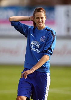 FA Women's Super League Prints: FA WSL Showdown at Arriva Stadium: Jill Scott's Action-Packed Performance for Everton Ladies vs