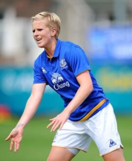 Images Dated 7th August 2011: FA WSL Showdown at Arriva Stadium: Natasha Dowie in Action - Everton Ladies vs