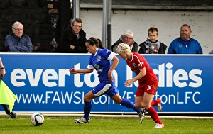 FA Women's Super League Prints: FA WSL Showdown: Harries vs. Fishlock - Everton Ladies vs