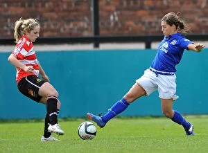 Images Dated 13th May 2012: Fara Williams Joins Everton Ladies: Welcome Ceremony at Arriva Stadium (FA WSL)