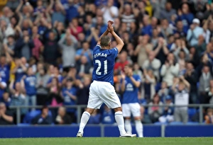 Full Length Prints: Farewell Leon Osman: Everton vs FC Porto at Goodison Park