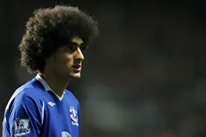 Framed Print : Fellaini Leads Everton's Charge Against Newcastle United in Barclays Premier League (22 / 2 / 09) Framed Print : Fellaini Leads Everton's Charge Against Newcastle United in Barclays Premier League (22 / 2 / 09)