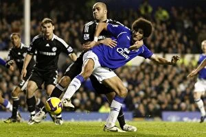 Images Dated 22nd December 2008: Fellaini vs Alex: Intense Rivalry in Everton vs Chelsea Barclays Premier League Clash, December 2008