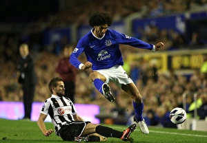 Everton 2 V Newcastle United 2 : Goodison Park : 17-09-2012 Prints: Fellaini vs. Cabaye: A Premier League Rivalry - Everton vs