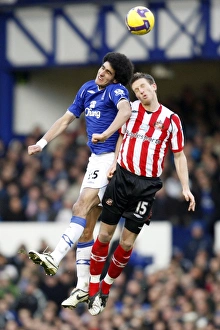 Framed Print : Fellaini vs Collins: Clash between Everton's Marouane Fellaini and Sunderland's Danny Collins in the Barclays Premier League Framed Print : Fellaini vs Collins: Clash between Everton's Marouane Fellaini and Sunderland's Danny Collins in the Barclays Premier League