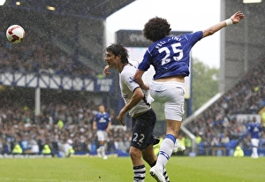 2009 Prints: Fellaini vs. Corluka: Everton vs. Tottenham Clash in the Premier League (09/05/09)