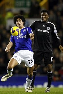 Images Dated 22nd December 2008: Fellaini vs Mikel: A Battle in the Heart of Midfield - Everton vs Chelsea, Premier League, 22/12/08