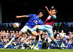 Images Dated 16th May 2009: Fellaini vs Neill: Clash of the Titans in Everton vs West Ham Premier League Match