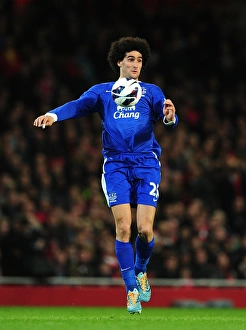 Arsenal 0 V Everton 0 : Emirates Stadium : 16-04-2013 Prints: Fellaini's Defiant Stand: Arsenal vs. Everton, 0-0 Stalemate (April 16, 2013)