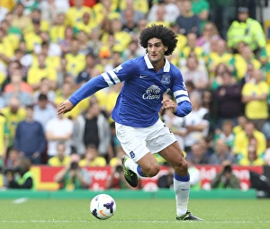 Norwich City 2 V Everton 2 : Carrow Road : 17-08-2013 Prints: Fellaini's Dramatic Double: Everton Escapes Norwich City Draw in EPL Thriller (August 17)